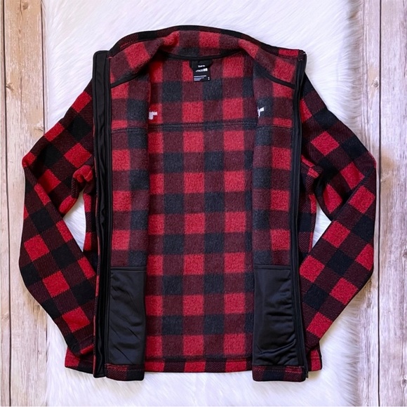 The North Face Women’s Buffalo Plaid Maggy Sweater Fleece Jacket - Picture 5 of 8